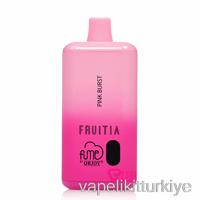 Vape Elektronik Sigara Fruitia X Fume 8000 Tek Kullanımlık Pembe Patlama